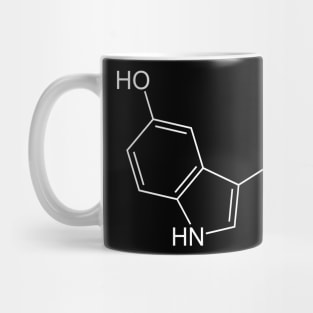 Serotonine, the element of happiness, biology and chemistry basics Mug